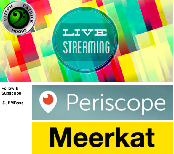 Recording Artist Joseph Patrick Moore live streaming on Periscope and Meerkat