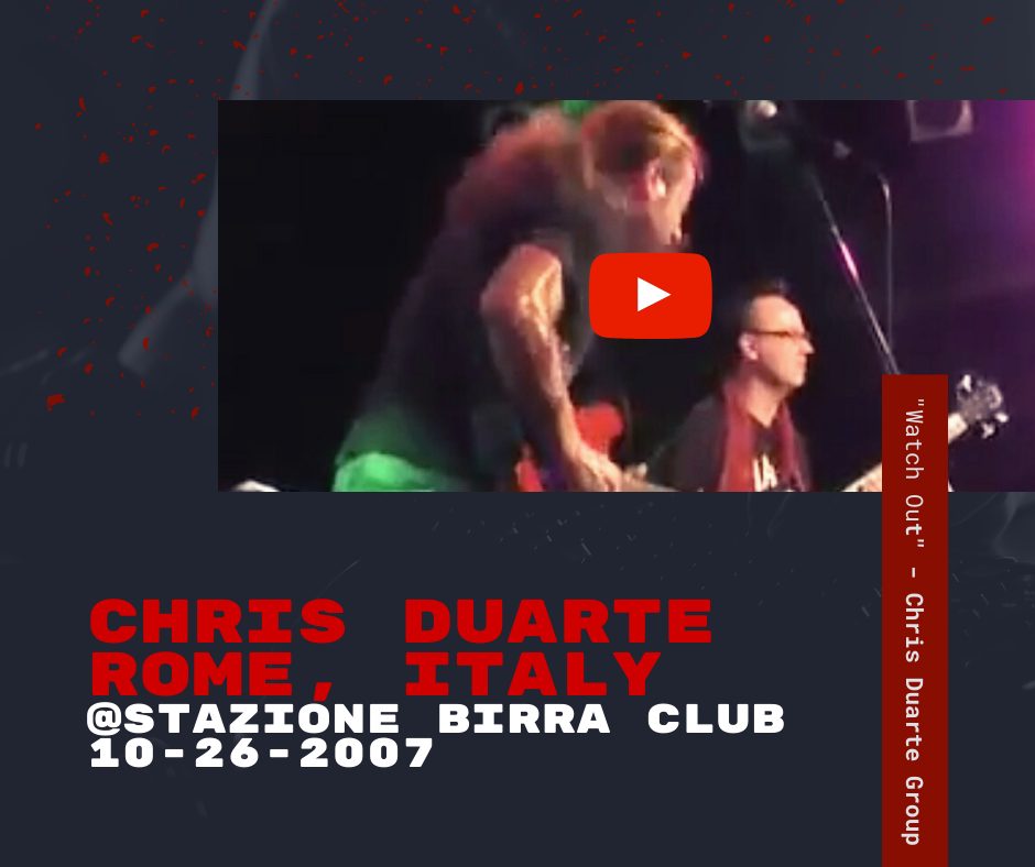 Chris Duarte Group with Jeff Reilly and Joseph Patrick Moore recorded in Rome, Italy